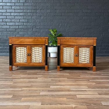 Pair of Mid-Century Hollywood Regency Night Stands by American of Martinsville, c.1960’s 