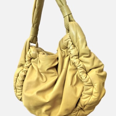 Marni Lambskin Ruched Hobo Bag