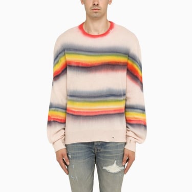 Amiri Multicoloured Striped Crew-Neck Jumper Men