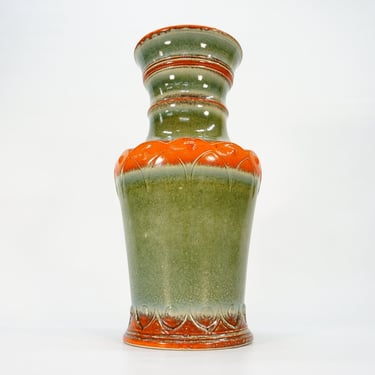Vintage XL Ceramic Vase / 70s Vase / Ceramic Fat Lava Vase / Mid Century Modern / Orange Vase / Space Age / POP Art / 70s / Atomic / Rustic 