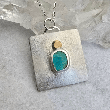 James + Jezebelle | Turquoise Bezel Necklace