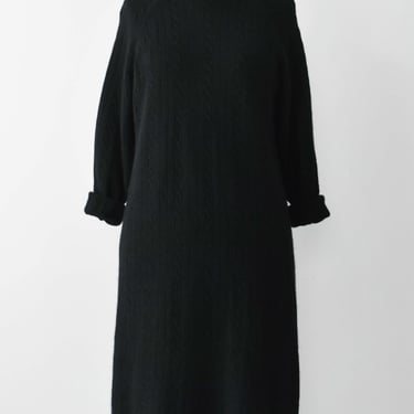 Vintage Angora Knit Sweater Dress, S / M 