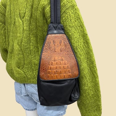 Vintage Coach Backpack Retro 1980s Cognac Brown + Genuine
