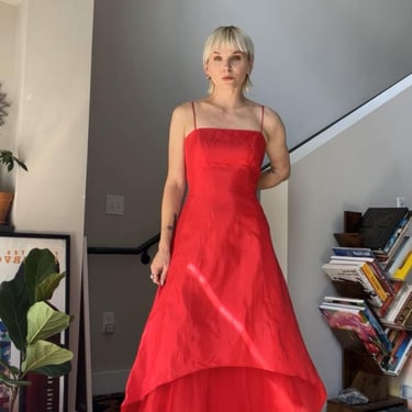 VTG 90s Red Betsey and Adam Red Gown 