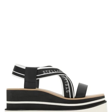 Stella Mccartney Women Two-Tone Fabric Sneak Elyse Sandals