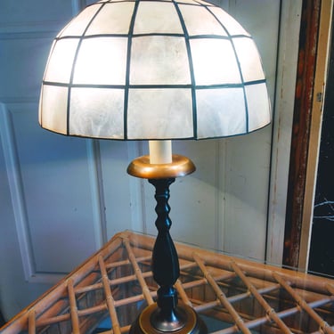 VINTAGE Capiz Shell Lamp, MCM Lighting, Home Decorations 