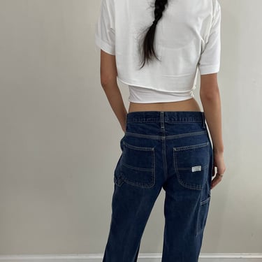 vintage 90s Gap Carpenter medium dark wash high waisted denim Utility Painters pants GAP jeans USA Size 31 x 31