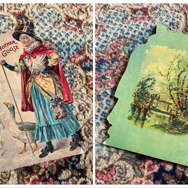 Vintage Mother Goose rhymes children’s book | paperback, display 