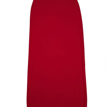 St. John - Red Knit Maxi Skirt Sz 6