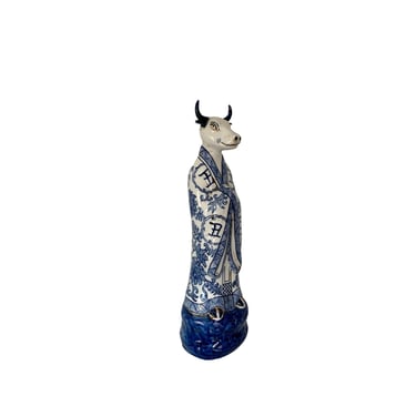 Chinese Zodiac Ox in Blue and White 