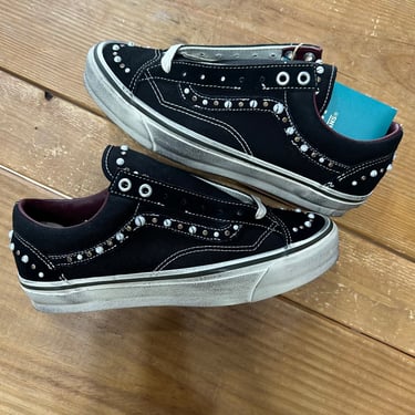 New Black Pearlize OTW Old Skool Vans (Sz 8.5)