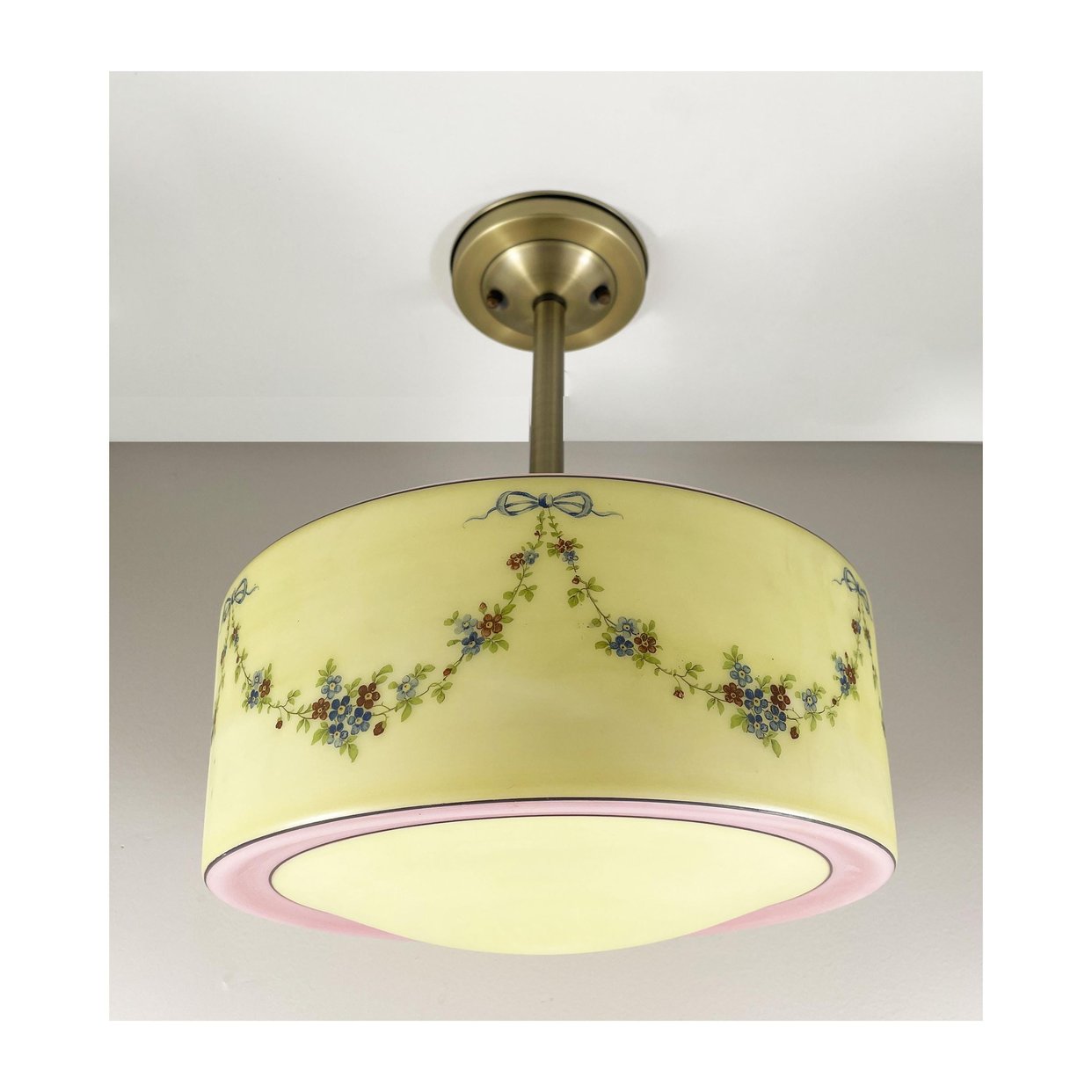 Antique Brass Ceiling Fixture with Art Deco Hand | St Croix Lighting ...