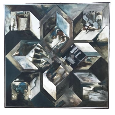 Steve Redman (b.1944) Large Painting “Theoretical Maximum” 1967  Oil on Canvas