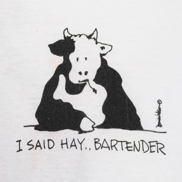 &quot;Hay Bartender&quot; Cow Tee (L-1X)