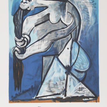 Ne se Tordant les Chevaux by Pablo Picasso, Marina Picasso Estate Lithograph Poster 