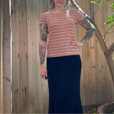 Vintage 1970’s Pink Striped T-shirt 