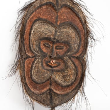 Papua New Guinea Sepik Painted Wood Mask