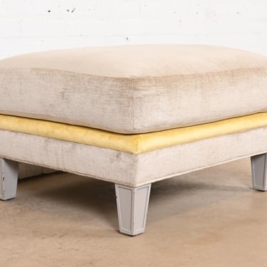 Baker Furniture Contemporary Upholstered Ottoman