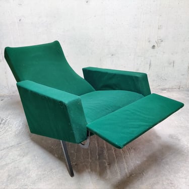 Vintage Trelax chair by Pierre Guariche for Meurop, 1950s - relax chair - lounge chair - green lounge chair - mid century lounge chair 