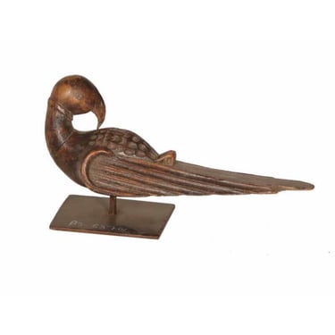 Hand Carved Exotic Bird Statue