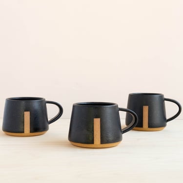 Void & Form Ceramics: Black Divide Mug