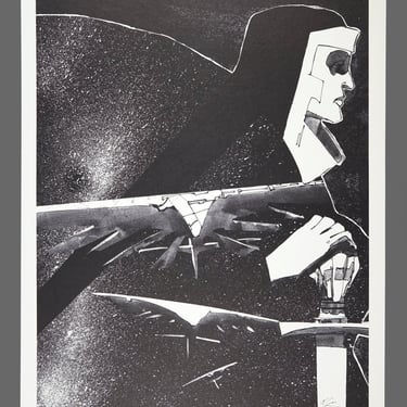 1978 Howard Chaykin Print Cody Starbuck Limited Edition 505/1000 Black & White Art 15 x 11 