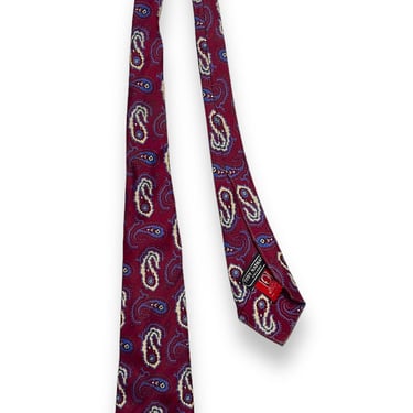 Vintage 1930s Silk Necktie ~ Paisley ~ Art Deco / Rockabilly / Swing ~ Neck Tie / Cravat ~ Foulard 