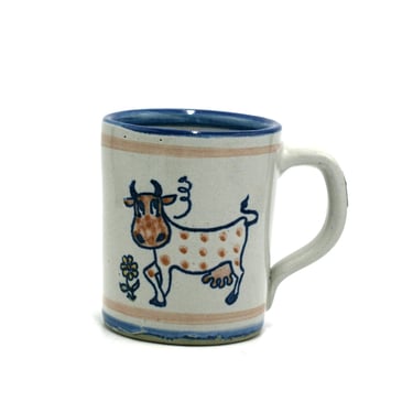 vintage Louisville Stoneware cow mug 