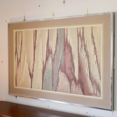 Daniel Anderson - Large Framed Mid-Century Abstract Painting