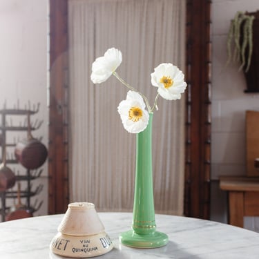 rare 1930s French Sarreguemines art deco bud vase