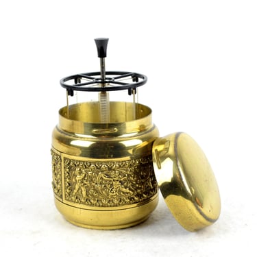 Erhardt and Söhne cigarette dispenser 70s brass cigarette box cigarette storage vintage design mid century 