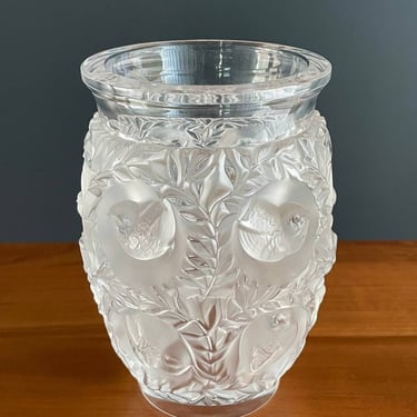 French Art Deco Style Bagatelle Crystal Vase by Lalique, c.2000’s 