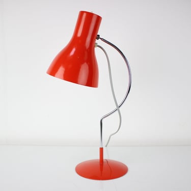 Midcentury Red Table Lamp/Napako Designed by Josef Hurka, 1970s/ Vintage Lamp / Mid-century 