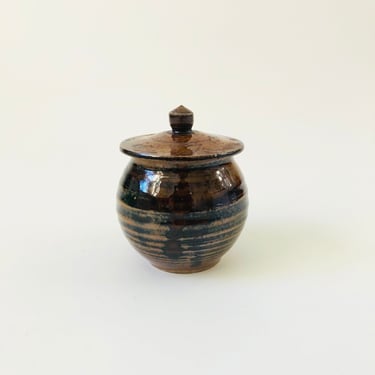Small Lidded Pottery Container 