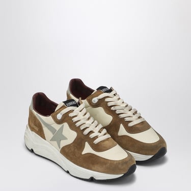 Golden Goose Sneaker Running Sole Beige In Suede Men