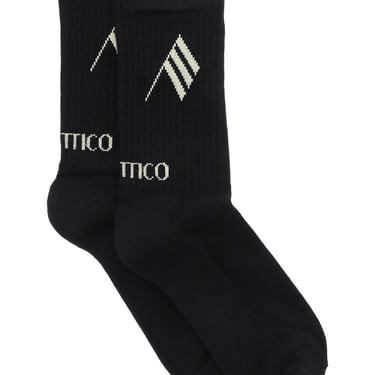 The Attico Logo Shorts Sports Socks Women