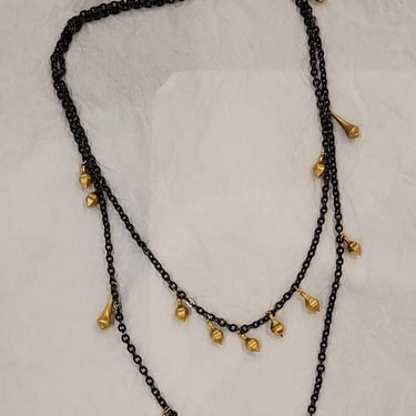 Brass Drops Necklace
