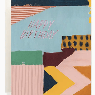 Abstract Happy Birthday Card