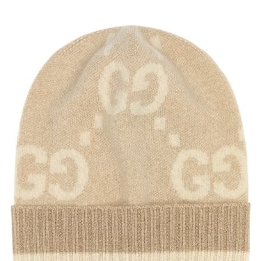 Gucci Women Embroidered Cashmere Blend Beanie Hat