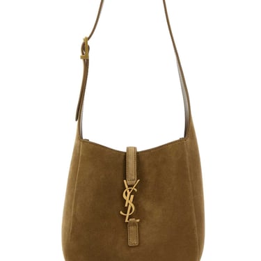 Saint Laurent Women Biscuit Suede Le 5 Ã  7 Supple Shoulder Bag