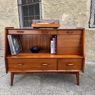 Mid century credenza Danish modern sideboard mid century tall cabinet G pan bar cabinet 