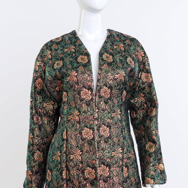 Floral Lamé Jacquard Jacket