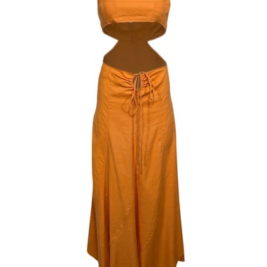 Cult Gaia - Orange Sleeveless Cut-Out Maxi Dress Sz S