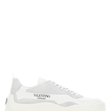 Valentino Garavani Man Two-Tone Leather And Suede Gumboy Sneakers