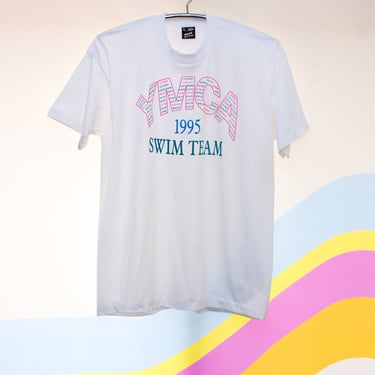 Vintage 1990s T-Shirt | YMCA Swim Team | XL | New Old Stock | 16 
