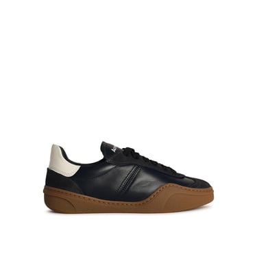 Acne Studios 'Bars' Dark Grey Leather Sneakers Woman