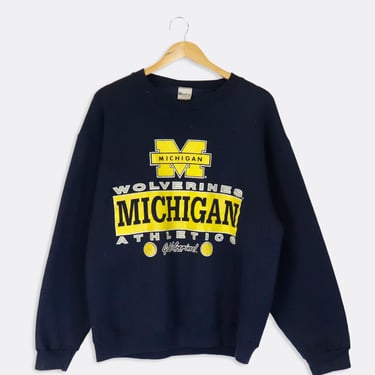 Vintage NCAA Michigan Wolverines Basketball Athletics Sweatshirt Sz M