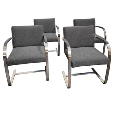 Set of 4 Brno Chairs by Knoll 