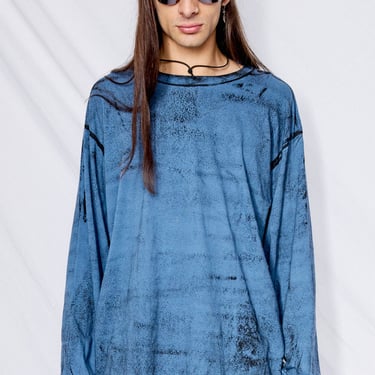 Indigo/Black Roller Long Sleeve Tee