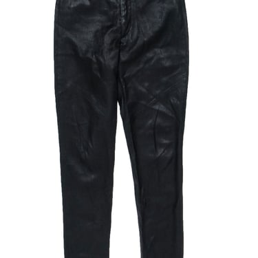 IRO - Black Leather Skinny Pants Sz 4